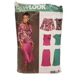 New Look Womens Flared Skirts Tops Sewing Pattern Size 8-18  New Look 6438 CUT